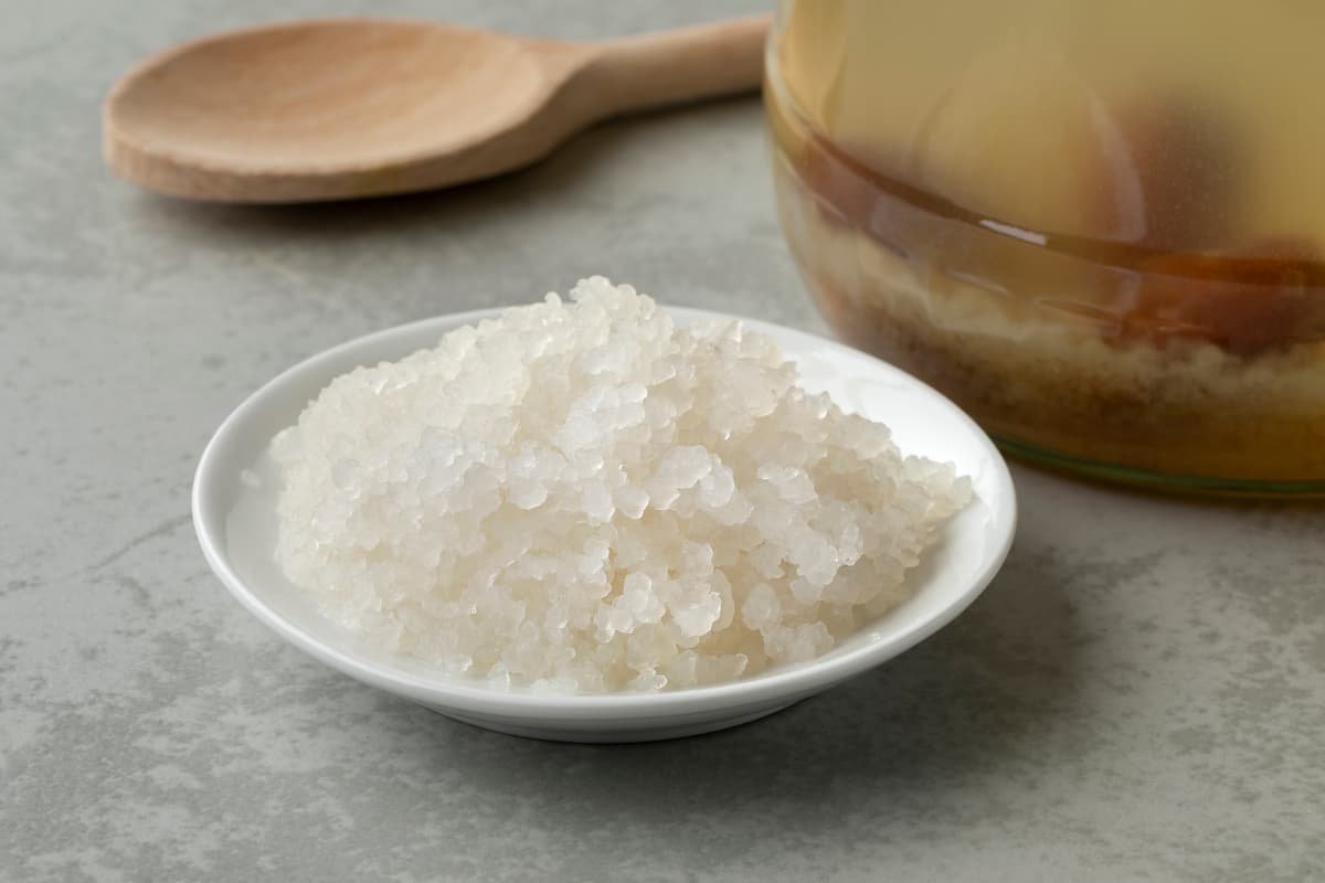 granos de kefir de agua